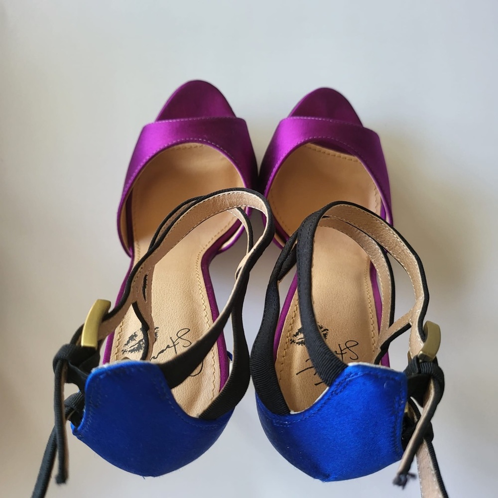 Colin Stuart Colorblock Sandals - Picture 5 of 13
